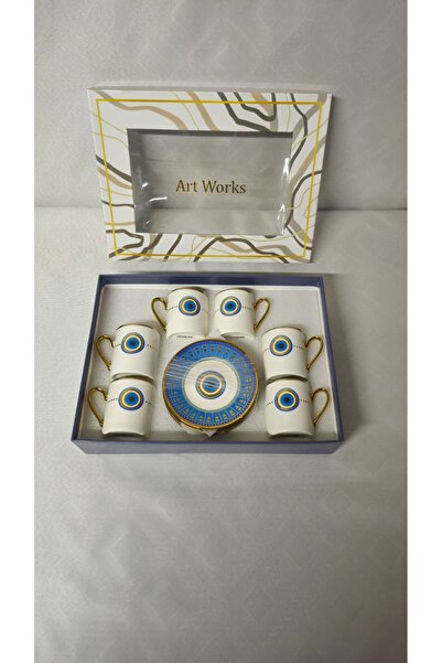 Millioğlu Züccaciye Nazar Boncuklu Fincan Takımı