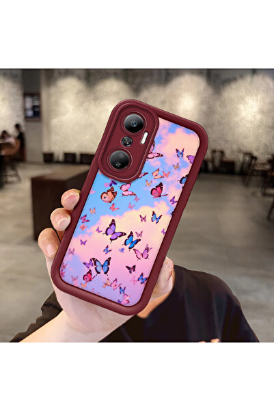 Hontinga حافظة هاتف من مادة السيليكون بنمط الفراشة مقاومة للصدمات ومتوافقة مع...