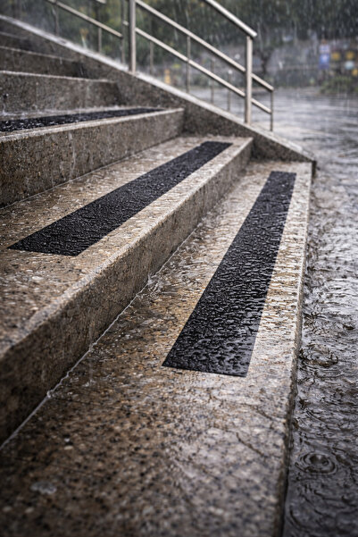 HALFART Kaydırmaz Bant (Anti Slip) | Merdiven & Islak Zemin Güvenlik Bandı | 5 cm x 30 m Siyah