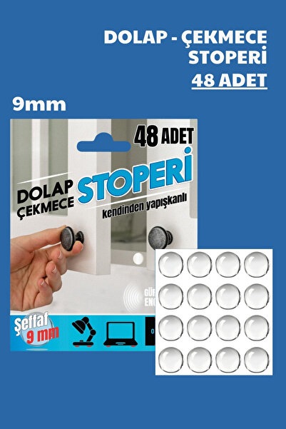 Nandy Home 48 de opritoare pentru dulapuri și sertare - 9mm
