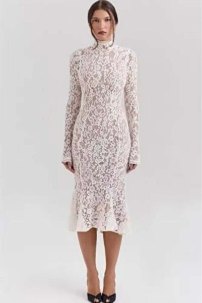 house of B Short Lace Dress