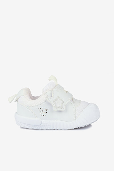 Vicco Monny Printed Baby Girl White Sneaker