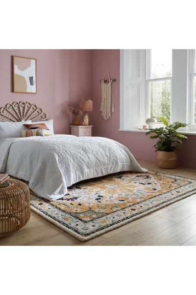 Talis Χαλί Dahlia Κίτρινο/Πολύχρωμο 120X170 cm, Flair Rugs