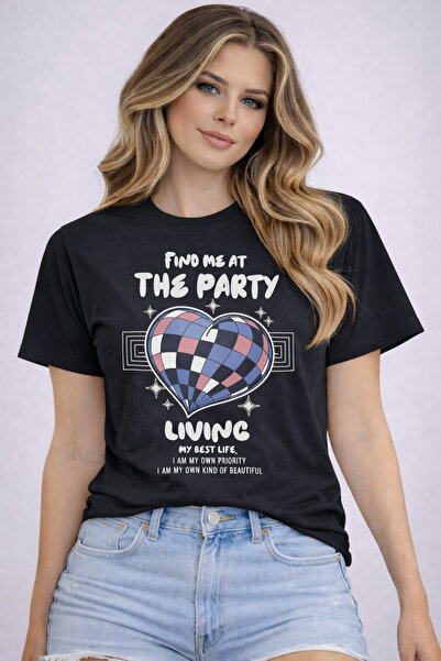 herkesemoda Tricou de bază cu imprimeu The Party