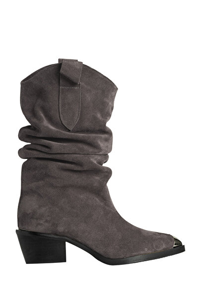 ToH Shoes Silvie Dark Grey Suede Boots