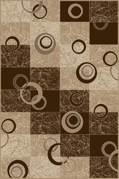 Talis Модерен килим Daffi, бежов / кафяв, 60X110 см