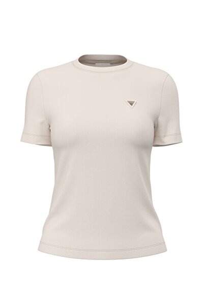 Guess Sonia Crew Neck Short Sleeve Women's White T-Shirt V6Ri17Kd741-G1O6