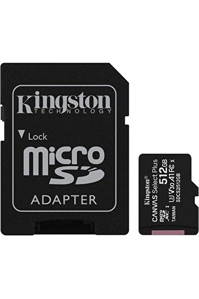 Kingston cu adaptor Canvas Select Plus SDCS2/512GB (512GB; Class 10, Class U1...