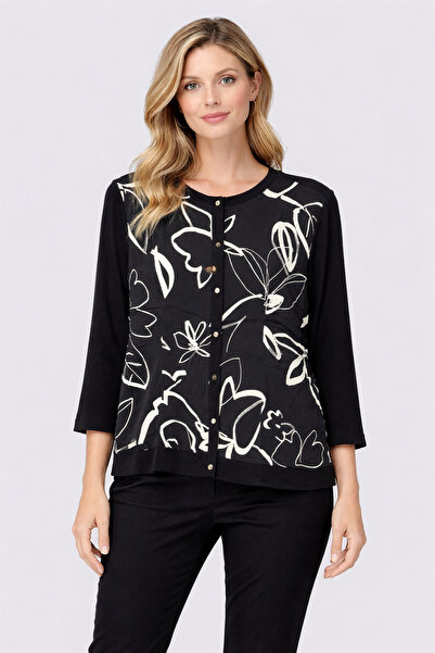 Blubelle Flowered Women's Jacket-Bluse