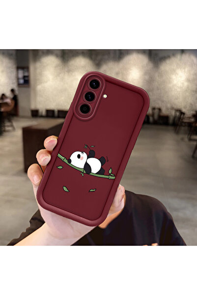 Hontinga حافظة هاتف من مادة السيليكون مقاومة للصدمات بنمط الباندا متوافقة مع ...