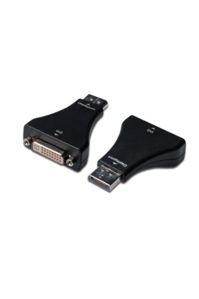 Assmann Adaptor Displayport 1.1a DP M (mufă)/DVI-I (24+5) F (mufă) negru