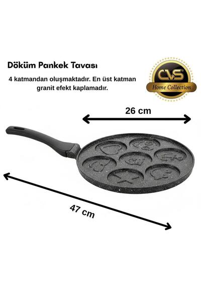 CVS DN 20061 Emojili Döküm Pankek Tavası