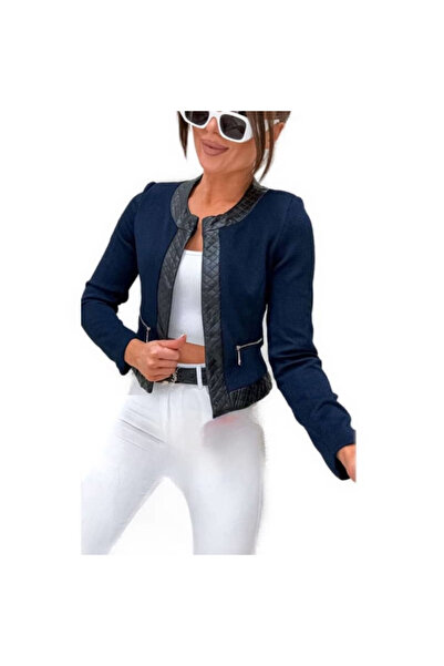 River Flower S024 jacket, navy blue, size 38