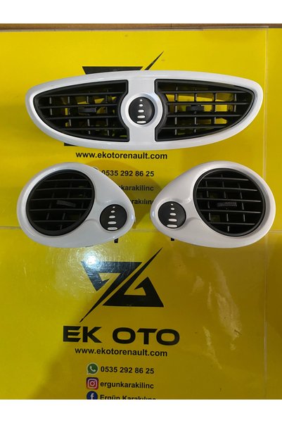 MAİS Clio 3 torpido kalorifer ızgara takımı Beyaz orjinal