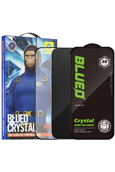 Other Folie pentru iPhone 17 Air - Blueo Crystal Anti-Scratch Glass - Black