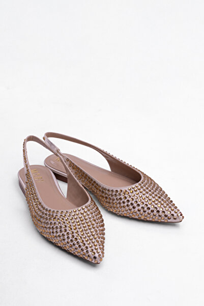 MARY Women's Ballet Flats Pointed Toe Strappy Flat Sole Women's Shoes Ballet ...