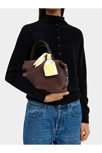 PARFOIS Kadife Dokulu Tote Çanta