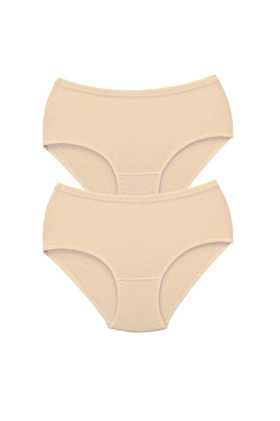 Mestore 2 Pieces Tutku Women's High Waist Bato Thick Rubber Panties Skin