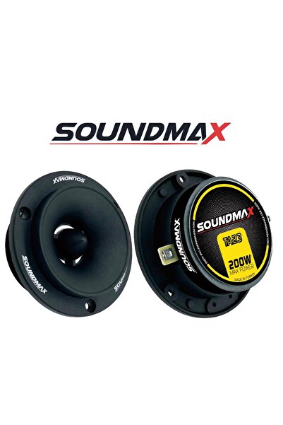 Soundmax Sx-Ta23 Pro Spl Dome Tweeter Çifti 400wat-200w Rms 10 cm Tiz yeni model