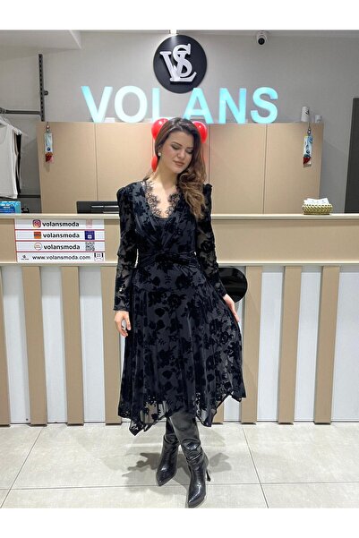 Volans Moda 35534 BRODE DETAYLI ELBISE
