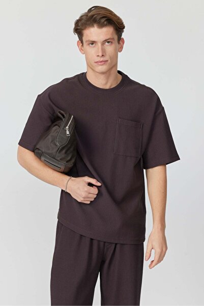 PAULMARK Men's Textured Pocket T-Shirt