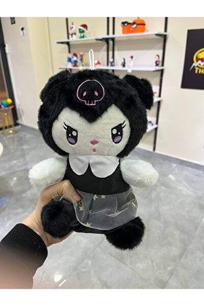 axelon Kuromi Elbiseli Peluş Sevimli Yumuşak Oyuncak
