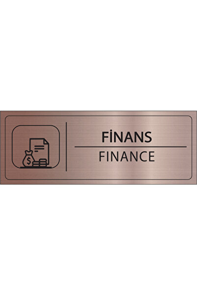 Mayeka Finans İsimlik Bronz Metal Kapı İsimliği Levhası Yönlendirme Tabelası