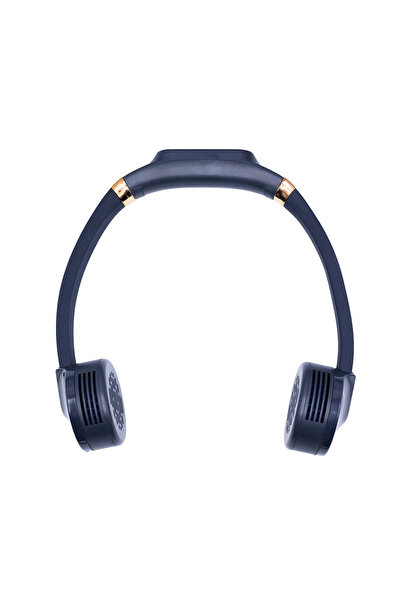 Neck Fan Lacivert Taşınabilir Ve Şarjlı Boyun Fanı- Built-in 2000mah Nave blue