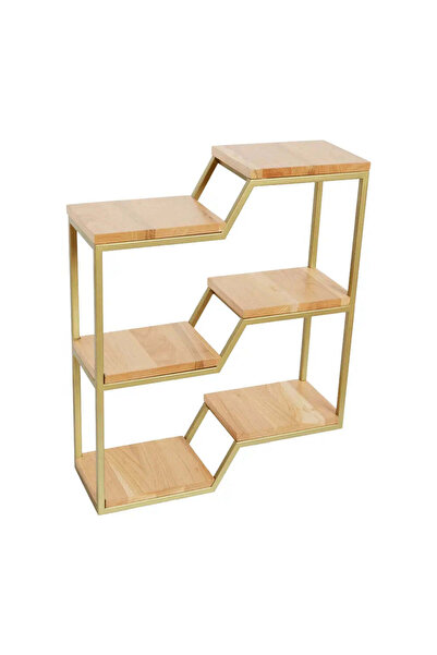 fromro NADIRA Shelf with Matte Gold Metal Frame