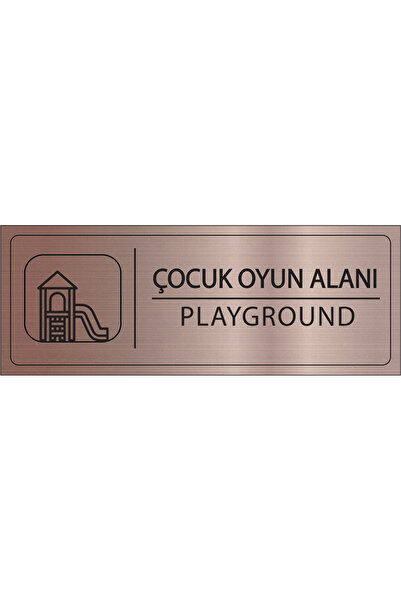 Mayeka Çocuk Oyun Alanı İsimlik Bronz Metal Kapı İsimliği Levhası Yönlendirme...