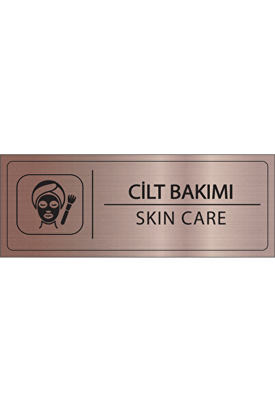 Mayeka Cilt Bakımı İsimlik Bronz Metal Kapı İsimliği Levhası Yönlendirme Tabe...