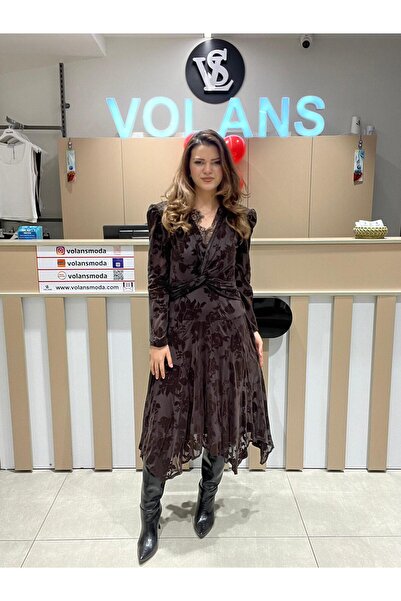 Volans Moda 35534 BRODE DETAYLI ELBİSE