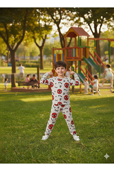 CUBBUX Хлопчачий бавовняний комплект з довгими рукавами на щодень (піжамний к...