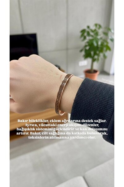 alyamaccessories Unisex Bakır Bileklik