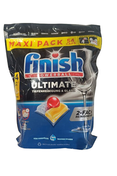 Finish Detergent pentru mașina de spălat vase Ultimate Powerball cu 54 de cap...