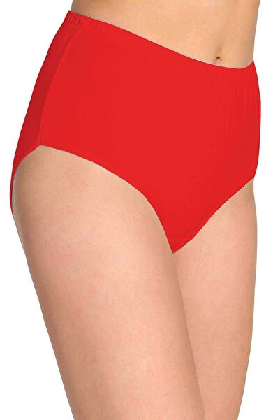 Royaleks Tutku Women's High Waist Bato Thick Rubber Panties Red