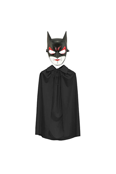 magicool Batman Mask Cat Woman and Batman Cloak 90 cm Black Color Set