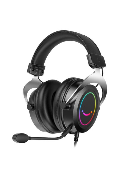 Fifine CДѓИ™ti de studio pe ureche AmpliGame RGB cu microfon de studio