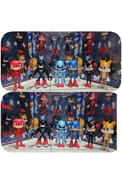 admay Sonic the Hedgehog 6’li Figür Seti – Sonic, Tails, Knuckles, Shadow & M...