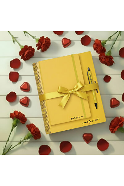 ertal hediyelik Kişiye Özel Renkli Ahşap Kutusunda A/5 Defter & Metal Tükenme...