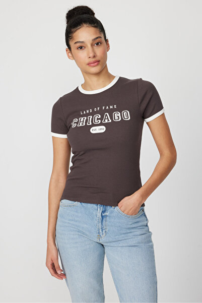 PAULMARK Women's Ribbed T-Shirt