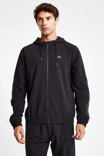 Lescon Мъжки суитшърт с качулка и цип - 24N-1146