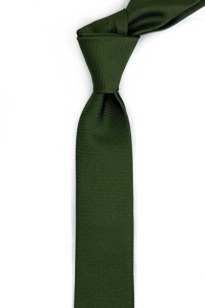 Kravatkolik Cravată verde simplă ultra subțire de 4,7 cm IK2322