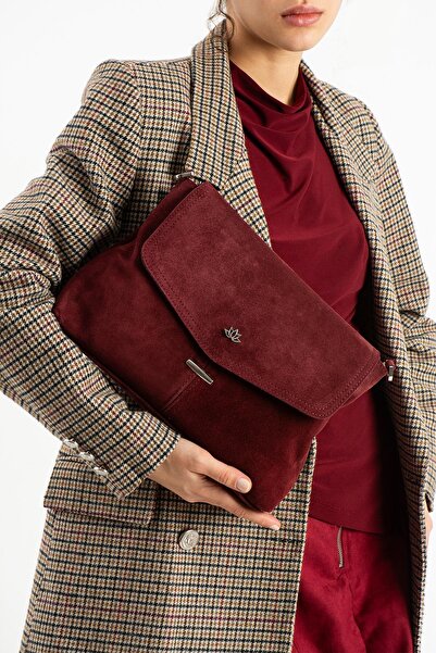 PIEL LINO KADIN HAKİKİ DERİ ÇAPRAZ ÇANTA PL028-S BORDO