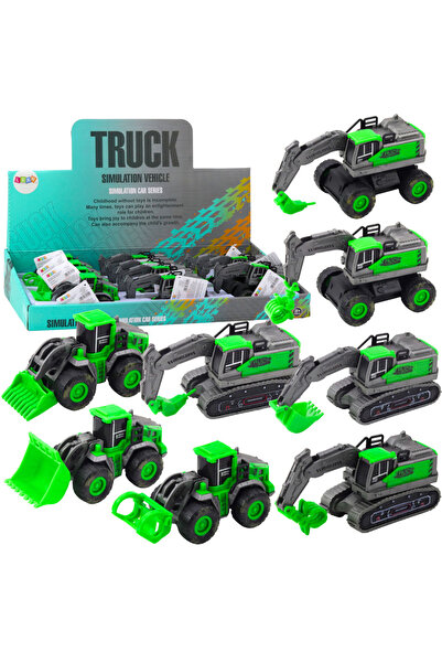 Three top online Vehicul de construcții Excavator Încărcător Buldozer Green D...