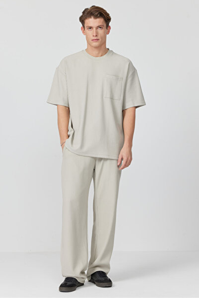 PAULMARK بنطال رياضي مزخرف للرجال