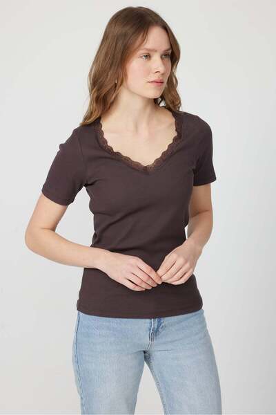 PAULMARK Bluză de damă cu dantelă