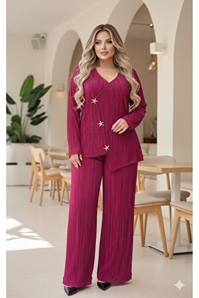 Butik Nilyam Costum de seară elastic pentru femei, mărime mare, din țesătură ...