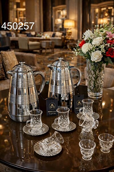 LALOZA Lalooza Thermos Set (1 liter + 1 liter capacity) with 36-piece Tea & C...