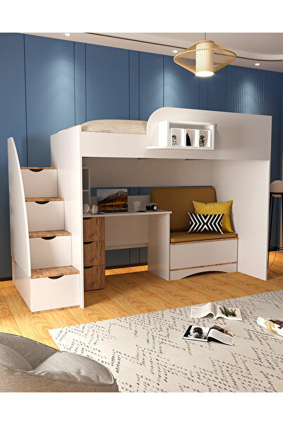 Setay Ranza, Arguvan Ranza Sandık Çalışma Masası, Beyaz-Açık Ceviz